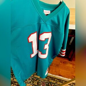 Mitchell and Ness teal football jersey size 48/XL